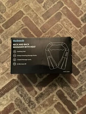 Nekteck Shiatsu Neck and Back Massager with Soothing Heat, Electric Deep Tissue