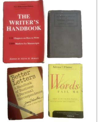 Lot Of 4 Writing References/Guides How to Bundle Grammar Punctuations Hand Books
