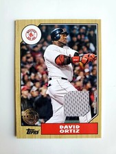 2022 Topps Series 1 David Ortiz 1987 Topps Baseball Jersey Relic #87R-DO Red Sox