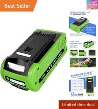 Lightweight 40V 3.5Ah Lithium Ion Battery for Greenworks Cordless Power Tools