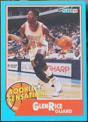 1990-91 Fleer - Rookie Sensations #3 Glen Rice Basketball NM