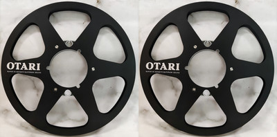One Pair 10.5'' Black Otari Tape Reel Aluminum For Reel To Reel Tape Recorder