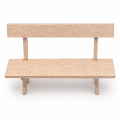 Mini Holzbank 18cm natur Deko Bank Krippe Puppenstube Wichtel Basteln Set