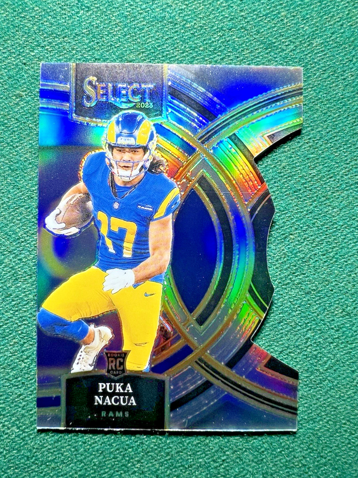 2023 Panini Select Puka Nacua Premier Silver Prizm Die-Cut #199 LA Rams RC Nice!