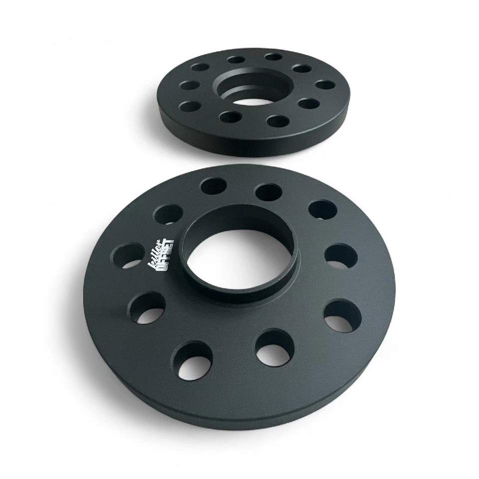 2x 15mm, 2x 20mm espaciadores de rueda escalonados, pernos de radio, Audi A4, A5, 5x112 66,5 - Imagen 4 de 4