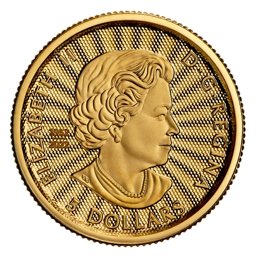 MAJESTIC POLAR BEARS 1st Strikes 2023 CANADA 1/10oz .9999 Pure 24k GOLD $5 Coin - Image 3 of 4
