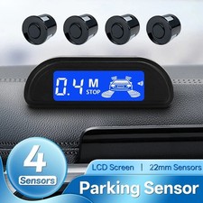 12V Car Parking Sensor Kit Rear Auto Parking Reverse LED Monitor 22mm 4 Sensors