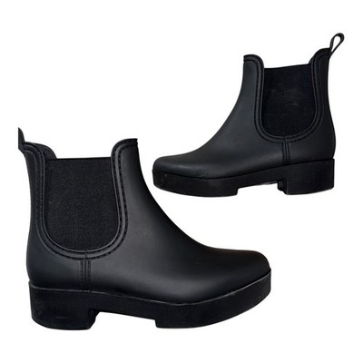 JEFFREY CAMPBELL Women's Black Chelsea Boot EU 38 Waterproof Chunky Hydra Ankle