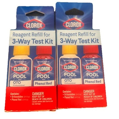2 Packs-Clorox Pool / Spa Reagent Refill for 3-Way Test Kits PH Chlorine Bromine