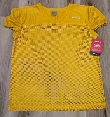 Riddell Football Practice Jersey Youth Size Medium Gold New