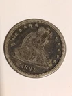 1891 s seated liberty quarter