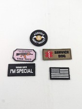 5 Pieces Tactical Patch Bundle For Dog Vest Harness Collar Personalized Patches