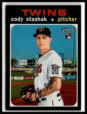 Cody Stashak 2020 Topps Heritage #654 RC Rookie Minnesota Twins