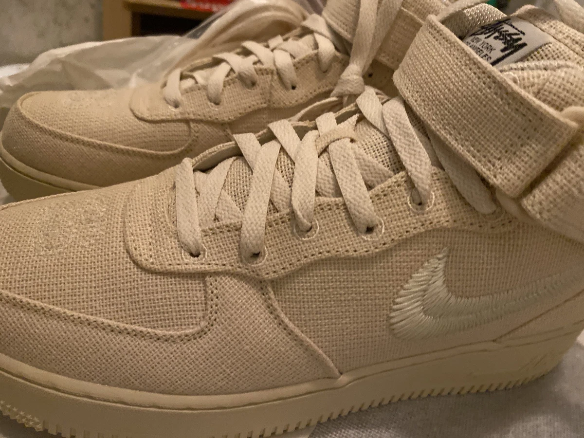 Nike Stussy x Air Force 1 Mid Fossil for Sale | Authenticity  display picture 3