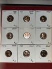 lincoln cent proof lot(9) 1951(4),1952(3),1953,1958.free Shipping