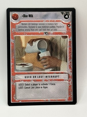 SWCCG: Blue Milk A New Hope Star Wars CCG Decipher