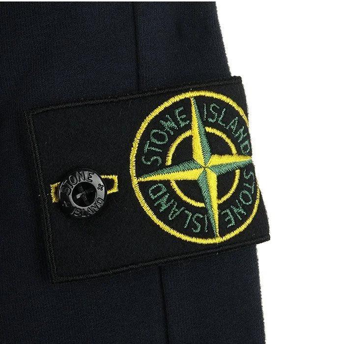 Stone Island Felpa Uomo Stemma Pile Navy V0020 60003993