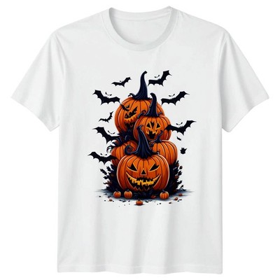 Spooky Pumpkin Stack T-Shirt Jack O Lantern Halloween Geschenk für Sie und Ihn