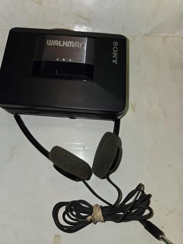 Vintage 1988 Sony Walkman WM-A12 / B12 Cassette Player,Sony MDR 005 Earphones