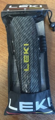 Leki Ski Racing Forearm Wrist Guard  Protector Pair Carbon Black Unisex NEW