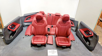   22-25 OEM BMW G42 M240 Front Rear Door Panels Seats Interior COMPLETE RED SET*