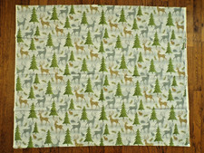 CHRISTMAS REINDEER FABRIC 44 x 36 INCH UNUSED HOLIDAY MEADOW WILMINGTON PRINTS