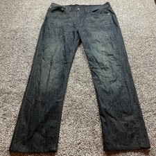 Levi's 501 Original Fit Jeans Dark Wash Mens Size 36x28 Button Fly Denim