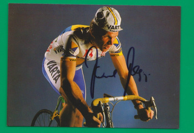 CYCLING Cycling Card PAUL POPP Team VARTA ELK Signed