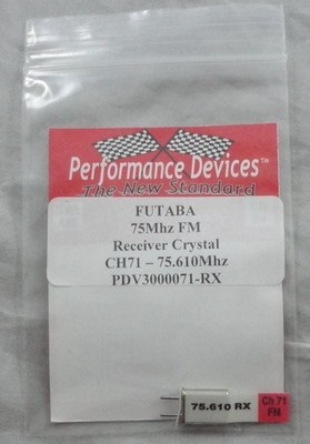 Futaba 75Mhz FM Single Conversion Receiver Crystal Channel 71 75.610Mhz CH71