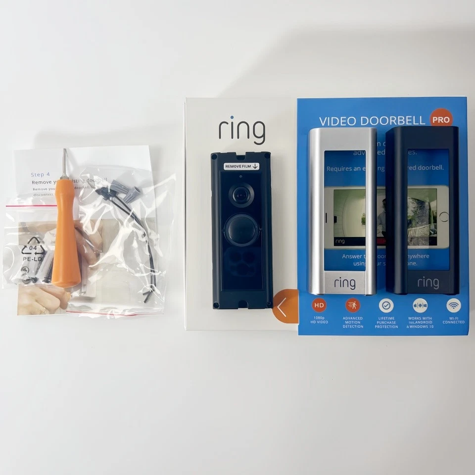 Ring Video Doorbell Pro Wi-Fi 1080P HD Night Vision Video Security Camera - Image 3 of 4