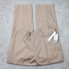 Perry Ellis Portfolio Pants NWT Men 36x30 Beige Premium Cotton-Micro Dress Khaki