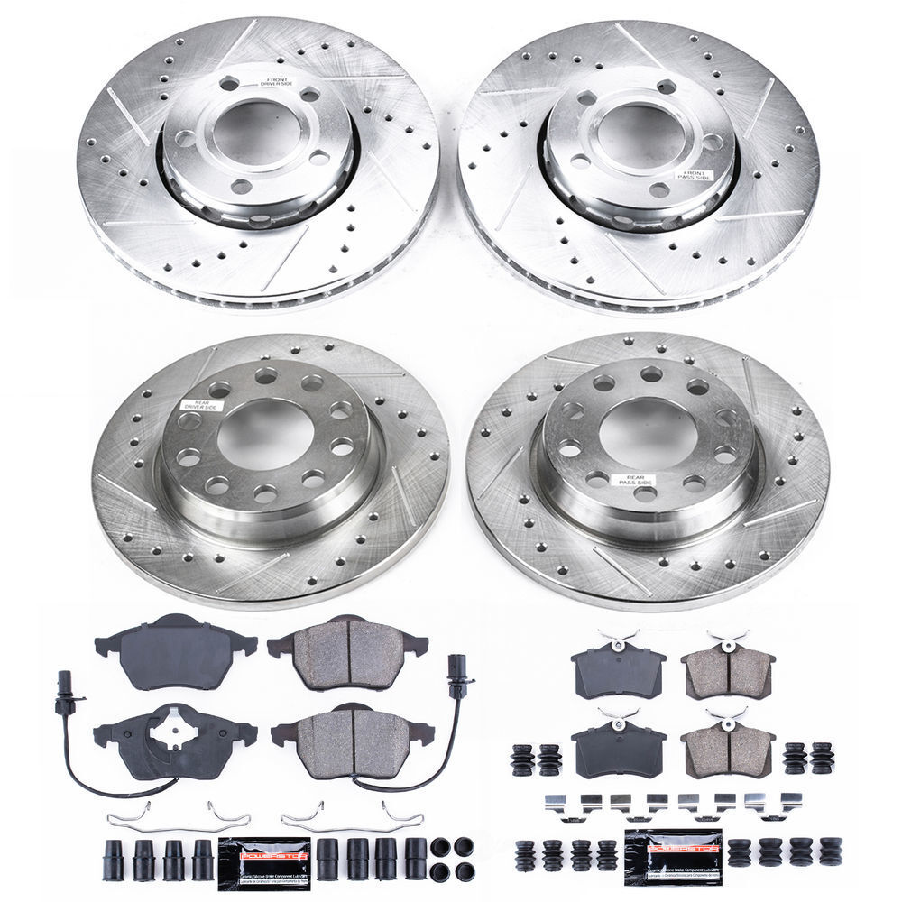 PowerStop Euro-Stop Brake Kit | Audi A4/A5/Q5 09-11 (ESK5754) main image 1