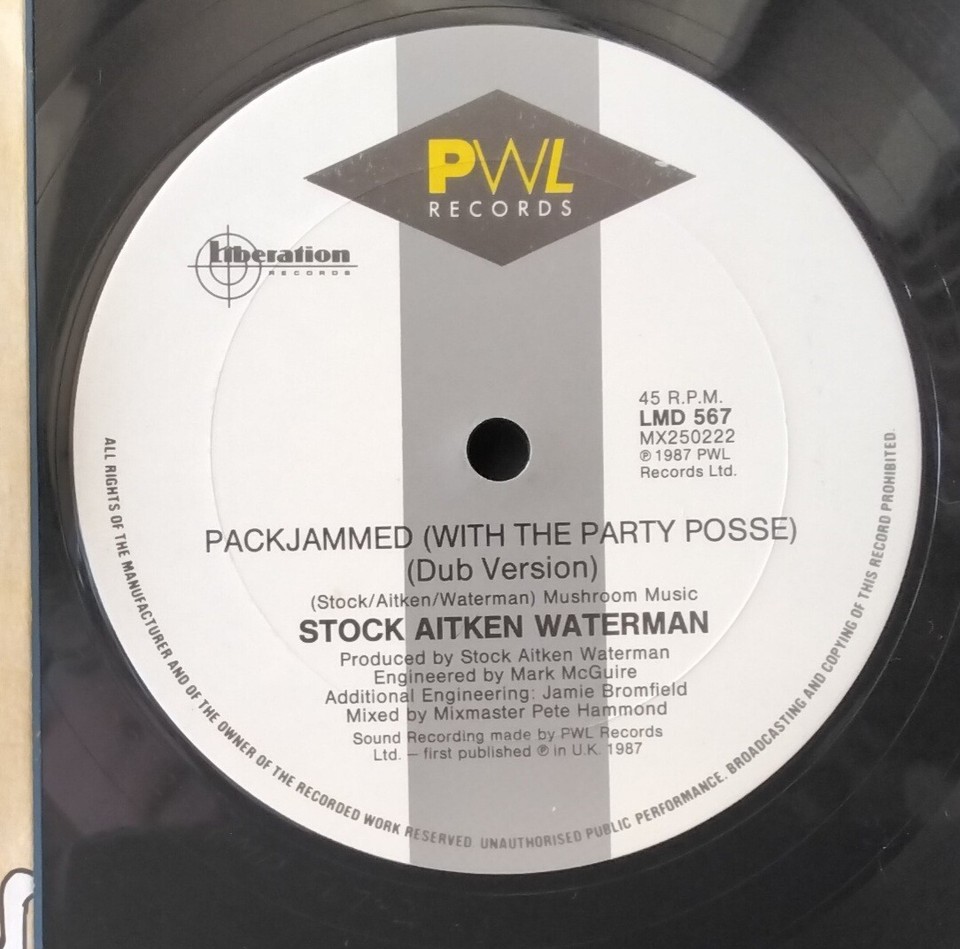 STOCK AITKEN WATERMAN PACKJAMMED WITH THE PARTY POSSE LIBERATION