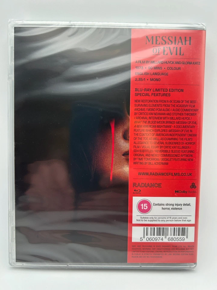 Messiah of Evil (1973) Blu-ray w/ Booklet Radiance Special Edition Horror NEW - Image 2 of 4