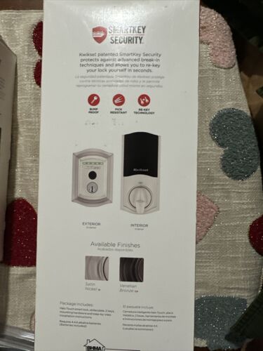 Kwikset Halo Touch Fingerprint Smart Lock (99590-003) - Satin Nickel - NEW - Picture 4 of 5