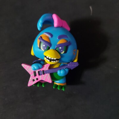 Funko Mystery Minis FNAF Security Breach Glamrock Chica  Mini Figure Black Light