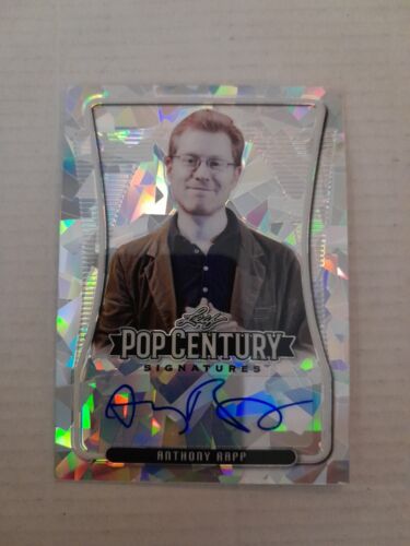 Anthony Rapp /10 Silver Ice Autograph Card 2020 Leaf Pop Century - Picture 1 of 2