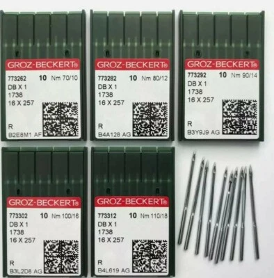 DBX1 groz beckert Industrial Sewing Machine Needles fit brother/juki & most