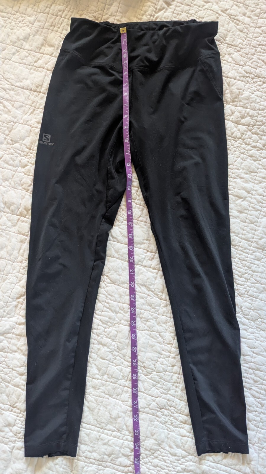 Salomon Leggings Donna Schiena Attivi Pantaloni Riflettenti Taglia M