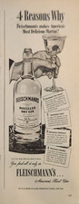 1940 Fleischmanns gin Vintage Ad 4 reasons why most delicious martini