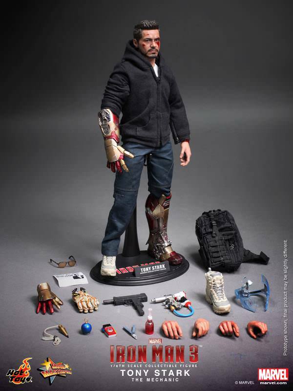 アメコミ Hot Toys Iron Man 3 Tony Stark MM5209 HOT TOYS MMS209 IRON MAN 3 TONY STARK THE MECHANIC 1/6 ACTION