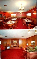 Green Bay, WI Wisconsin VALLEY MOTEL Lobby/TV y habitación ROADSIDE ca1960 Postal