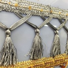 12M Tassels Trimming Ribbon Curtain Decor Fringe Wedding Home Upholstery DIY Sew
