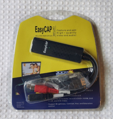 EasyCAP USB 2.0 Video Adapter with Audio Model DC60