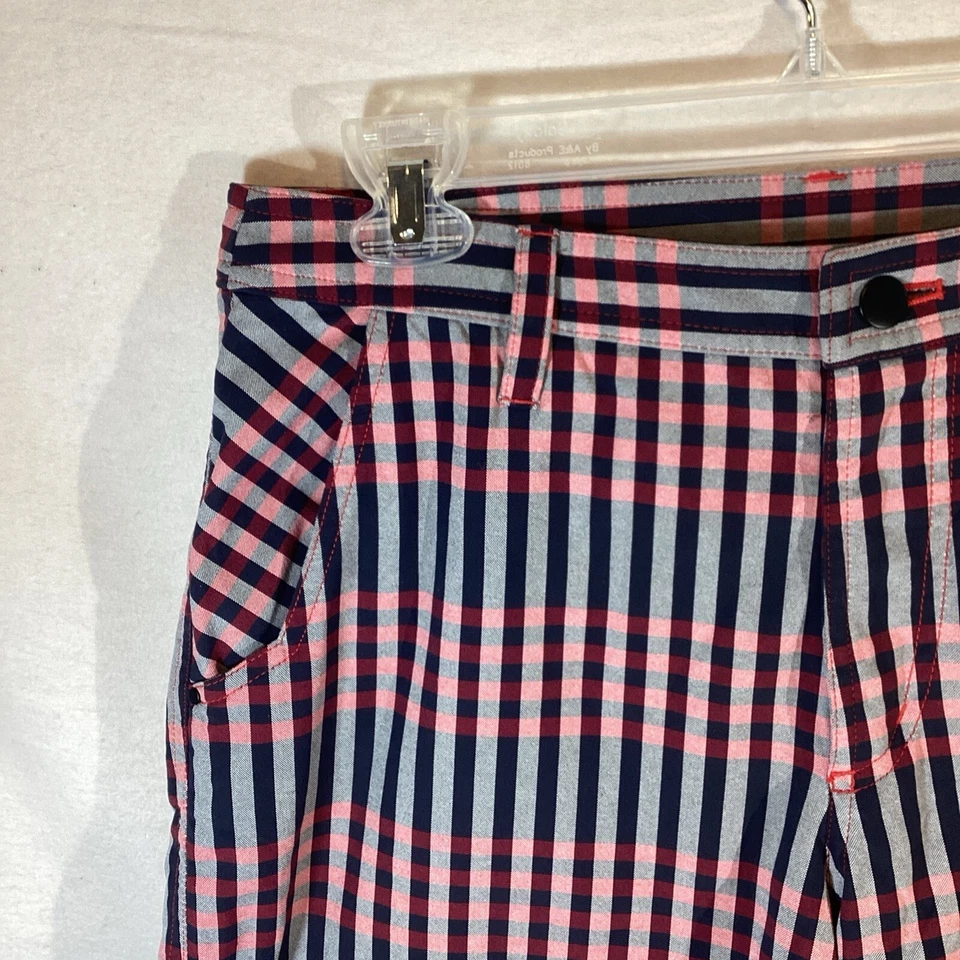 Pantalones Cortos LULULEMON ATHLETICA Para Hombres KAHUNA Guinga Golf Senderismo Azul A Cuadros 32 ¡USADOS EN EXCELENTE ESTADO! Foto 2 de 4