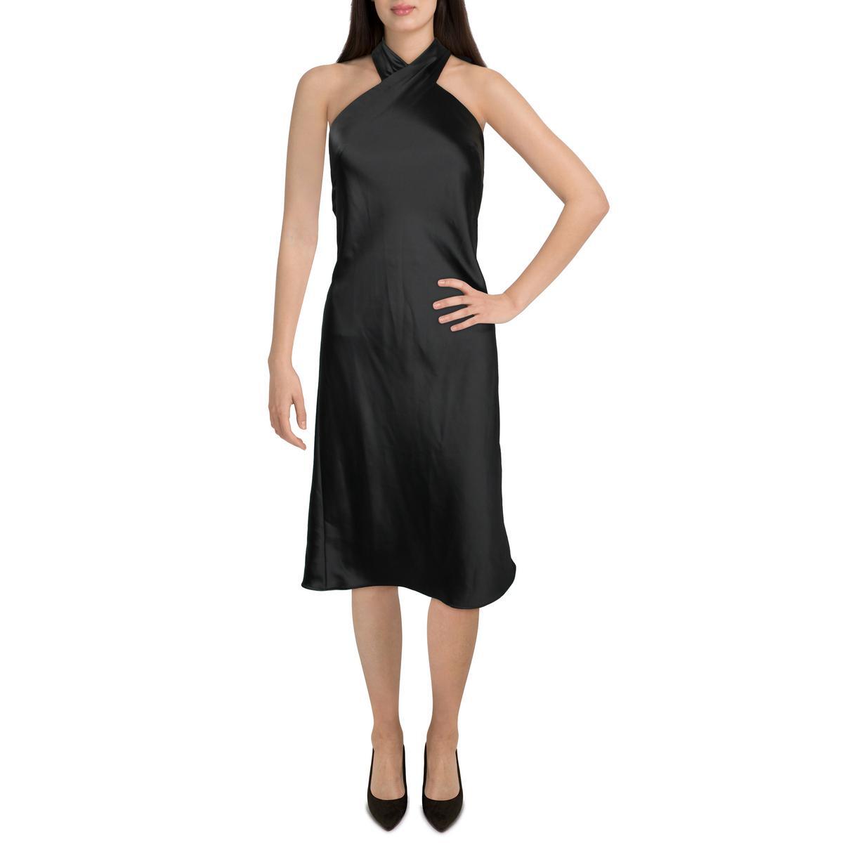 Прекрасное женское черное платье для коктейлей и вечеринок в сборку S BHFO 3395