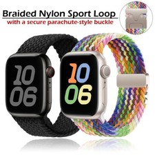 Braided Solo Loop Band for Apple Watch 11 10 9 8 7 6 SE 3 40/44/41/45/42/46/49mm