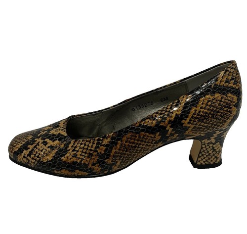  Ros Hommerson Black Snake Karat Pumps Women's Size 8.5 | eBay