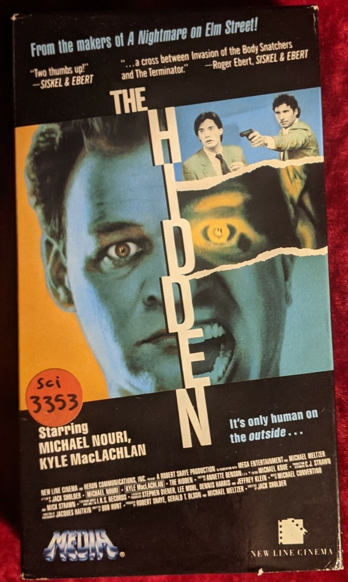 The Hidden (VHS, 1987) 80s Horror - Video Showcase Rental - Tested