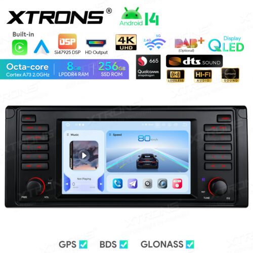 Android 14 7" Car Stereo 8GB 256GB 8-Core GPS NAVI WIFI DSP DTS HiFi for BMW E39 - Picture 2 of 20